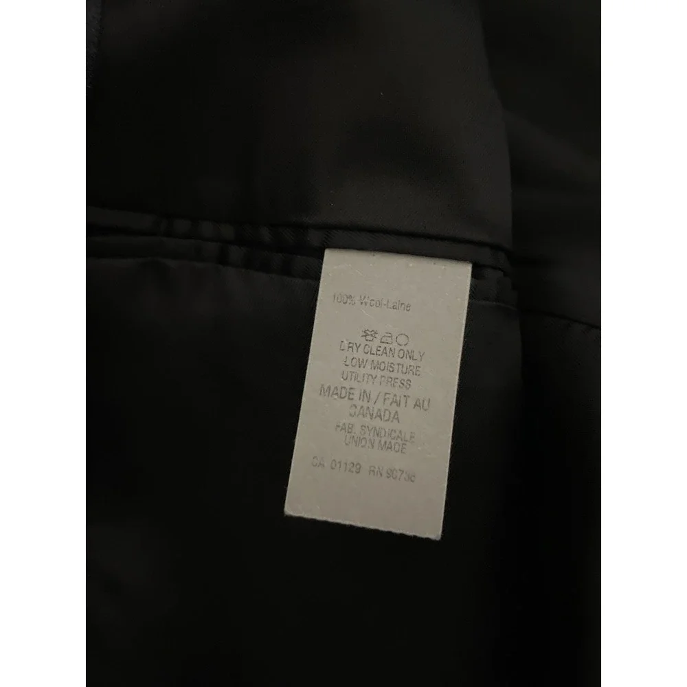 Ralph Lauren Men's 50R Charcoal Pinstripe Wool Sports Coat Blazer